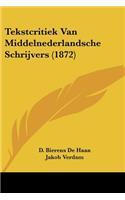 Tekstcritiek Van Middelnederlandsche Schrijvers (1872)