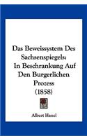 Das Beweissystem Des Sachsenspiegels
