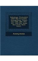 Siebenb Rger Wochenblatt (1849-1944: Kronst Dter Zeitung).(Hrsg.: Johann G Tt.) 1848. 1849. 1853-1871. 1940-1944. [Nebst Beil.] [Mehr Nicht Vorh.]...