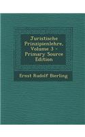 Juristische Prinzipienlehre, Volume 3 - Primary Source Edition: (German)