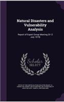 Natural Disasters and Vulnerability Analysis