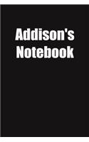 Addison's Notebook: 6x9 Lined Notebook, Gift For a Friend or a Colleague (Gift For Someone You Love)