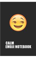 Calm Emoji Emoticons Notebook Emoji Notebook, Blank Composition Book, Emoji Notebooks for Girls/Boys, Emoji School Supplies Notebook for School / Teacher / Office / Student