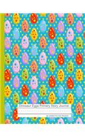 Dinosaur Eggs Primary Story Journal: Draw and Write Notebook - Dotted Midline and Picture Space - Handwriting Practice Paper for Grades K-2 School Exercise Book