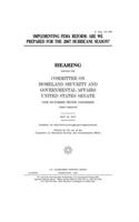 Implementing FEMA reform