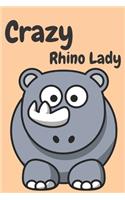 Crazy rhino lady - Notebook
