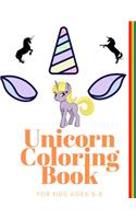 Unicorn Coloring Book for Kids Ages 3-8