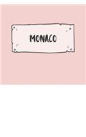 Monaco: Ruled Travel Diary Notebook or Journey Journal - Lined Trip Pocketbook for Men and Women with Lines