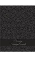 Weekly Cleaning Schedule: Black Classic Mandala, Household Chores List, Cleaning Routine Weekly Cleaning Checklist Large Size 8.5" x 11" Cleaning and Organizing Your House