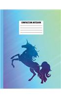 Composition Notebook: Unicorn Rainbow Composition Book - Composition Book Journal 110 Pages (8.5 x 11, College Ruled) Back to School Notepad for Girls, Students, and Teac