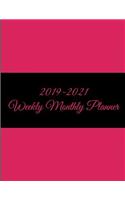 2019-2021 Weekly Monthly Planner: Cute Pink Book, 8.5" x 11" Three Year Planner Academic 2019-2021 Calendar NoteBook (36 Months Calendar Planner)