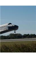 Space Shuttle Notebook Large Size 8.5 x 11 Ruled 150 Pages Softcover