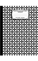 Quad Rule 5x5 Graph Paper Notebook. 7.44" x 9.69" 120 Pages. Black White Squares: Black White Decorative Squares Geometric Art Cover. Square Grid Paper, Graph Ruled Notebook. Math and Science Notebook for teens and adults. 5x5 gri