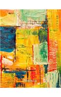 Multicolored Abstract Painting Notebook