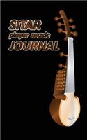 Sitar Player Music Journal: Music Blank Sheets Notebook for Musicians and Songwriters.