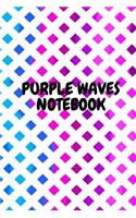 Purple Waves Notebook