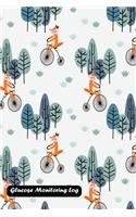 Glucose Monitoring Log: Fox Ride a Vintage Bicycle in the Forest Cover