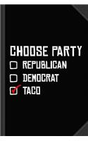 Taco Party Journal Notebook: Blank Lined Ruled for Writing 6x9 120 Pages