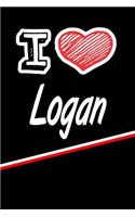 Logan: I Love Name Writing Journal