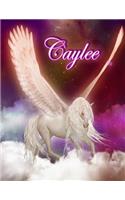 Caylee: Personalized Book with Name, Notebook, Journal, Diary, 105 Lined Pages, 8 1/2" x 11"