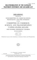 Reauthorization of the Satellite Television Extension and Localism Act