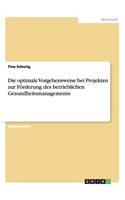 Die optimale Vorgehensweise bei Projekten zur Förderung des betrieblichen Gesundheitsmanagements: (German)