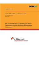 kommunikative Leadership von David Cameron im Vorfeld des Brexit-Referendums