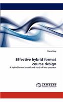 Effective Hybrid Format Course Design