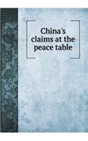 China's Claims at the Peace Table