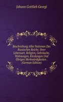Beschreibung Aller Nationen Des Russischen Reichs
