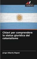 Chiavi per comprendere lo status giuridico del colonialismo