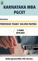Karnataka MBA PGCET Previous 5 Years' Solved Papers by Shally Agrawal (IIM Calcutta)