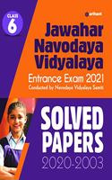 Jawahar Navodaya Vidyalaya Solved Papers 2021 for Class 6
