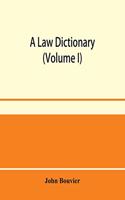 A law dictionary