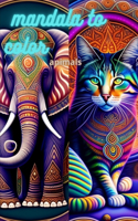 Mandala to color animals