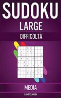 Sudoku Large Difficoltà Media: 200 Sudoku di Difficoltà Media per Giocatori Intermedi con Soluzioni - Large