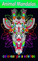 Animal Mandalas colorear para edeltos