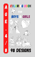 Coloring Book for Boys and Girls: Kids Coloring Activity