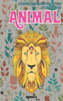 Livre de coloriage pour stylos et marqueurs - Mandala - Animal