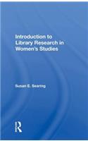 Introduction To Library Research In Women's Studies