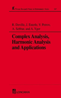 Complex Analysis, Harmonic Analysis and Applications