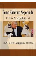 Como hacer un Negocio de Franquicia