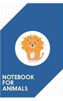 Notebook for Animals: Dotted Journal with Lion with green eyes Design - Cool Gift for a friend or family who loves africa presents! 6x9 180 White dotted pages - You Can U