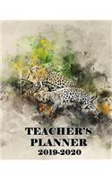 Teachers Planner 2019-2020: A One Year Academic Planner - Leopard