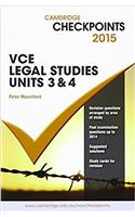 Cambridge Checkpoints VCE Legal Studies Units 3 and 4 2015 and Quiz Me More