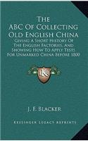 ABC Of Collecting Old English China