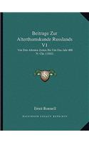 Beitrage Zur Alterthumskunde Russlands V1