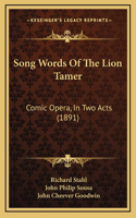 Song Words Of The Lion Tamer