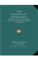The Elements of Metaphysics