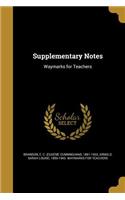 Supplementary Notes